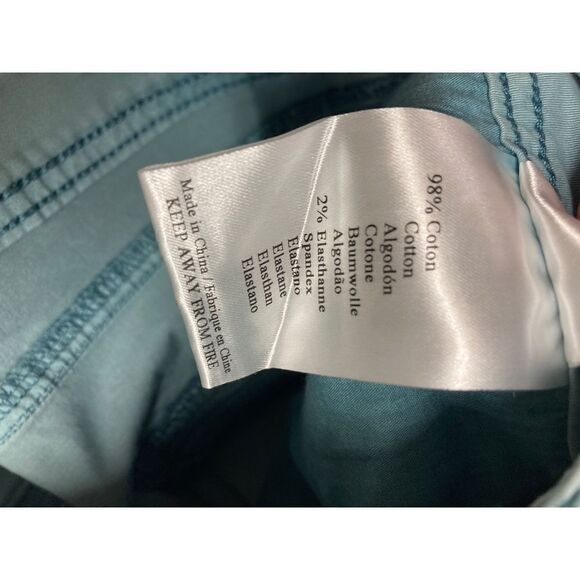 ESQUALO WOMEN’s Distressed Pencil Skirt size 6 Bluegreen - Picture 7 of 9